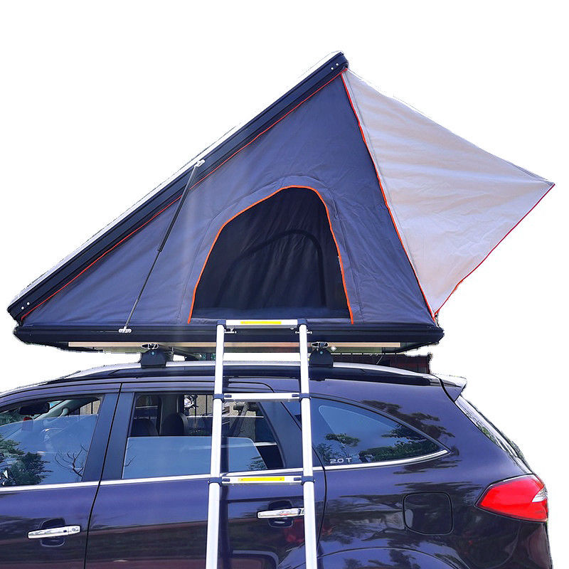 Manufacturer Wholesale 3 Person Hard Shell Car Roof Tent Triangle Rooftop Awning Tent for Suv