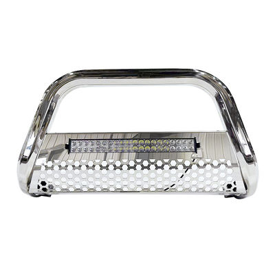 โรงงานจัดหารถกระบะเคลือบพลังงานเหล็กพร้อมแถบ LED Truck Bull Bar สำหรับ Toyota Hilux Vigo Revo