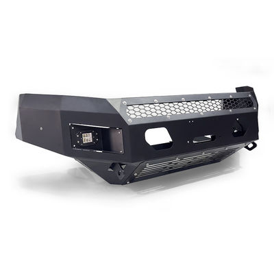 ผงเคลือบรถบรรทุก Bull Bar สำหรับ Nissan Bumper Ford Front Bar พร้อมไฟ LED สองดวง