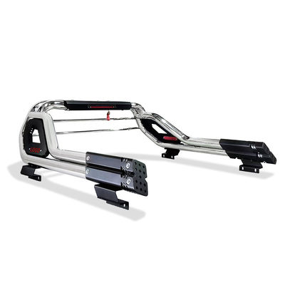 ขาวเคลือบ HILUX Truck Roll Bar สําหรับ Hammer Gantry ด้วยฝาปิดด้านบน