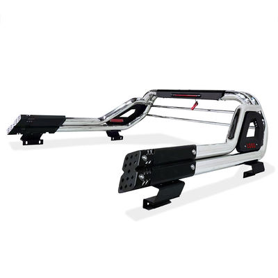 ขาวเคลือบ HILUX Truck Roll Bar สําหรับ Hammer Gantry ด้วยฝาปิดด้านบน
