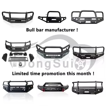 Dongsui Original Factory Solid Pickup Truck หน้า Bull Bar Bumper Deer Guards สําหรับ Toyota Hilux Vigo Revo Rocco Nissan NP300 Navara Isuzu Mitsubishi Volkswagen Ford F150 Raptor Ranger รถยนต์ขนของที่ใช้ในรถยนต์