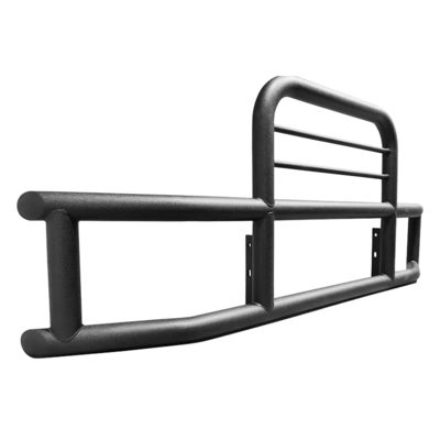 อะไหล่ตัวถังรถบรรทุกหนักเหล็กกล้าสีดำ กันชนหน้า Deer Guard สำหรับ Cascadia For Volvo Kenworth Peterbilt