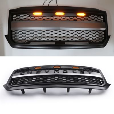 Chevrolet Silevrado Custom Grilles สำหรับรถบรรทุก 4X4 Front Grill Top Grade