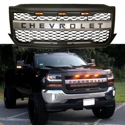 Chevrolet Silevrado Custom Grilles สำหรับรถบรรทุก 4X4 Front Grill Top Grade