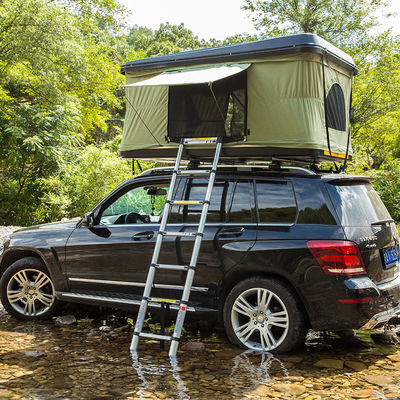 ติดตั้งง่าย 4x4 Rainproof Sunproof Hard Shell Roof Top Tent