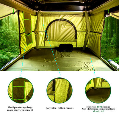 โลโก้ที่กำหนดเองสี 4x4 4wd Pickup Suv Auto Hard Shell Car Roof Tent