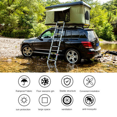 โลโก้ที่กำหนดเองสี 4x4 4wd Pickup Suv Auto Hard Shell Car Roof Tent