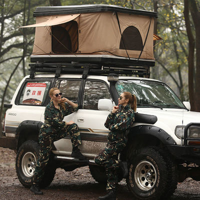 Porpular Camping เต็นท์หลังคารถยนต์กันน้ำเปลือกแข็ง