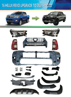 ผู้ผลิต OEM ขายส่ง Nudge Bar ไฟรถยนต์พลาสติก ABS Facelift Body Kit สำหรับ Toyota Hilux Revo Rocco 2021