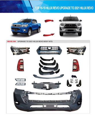 ผู้ผลิต OEM ขายส่ง Nudge Bar ไฟรถยนต์พลาสติก ABS Facelift Body Kit สำหรับ Toyota Hilux Revo Rocco 2021