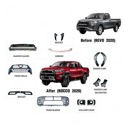ผู้ผลิต OEM ขายส่ง กันชนหน้ารถสีดำ Rocco 2020 2021 Facelift Body Kit