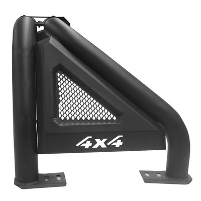 เคลือบผง Toyota Hilux Roll Bar เหล็กผิวด้านพร้อมไฟเบรค LED