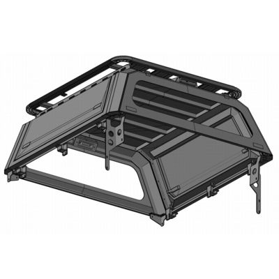 เหล็กดำ ออโต้คาร์ รถบรรทุก Tonneau ครอบคลุม Ford Ranger Toyota Hilux