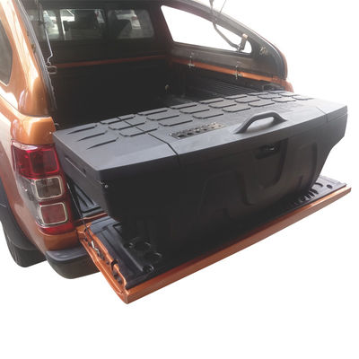 4x4 พลาสติกประตูเดียวรถบรรทุกเตียง Extender รถกระบะรถบรรทุกเตียงเก็บเครื่องมือกล่อง