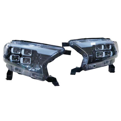 Ford Ranger T7 T8 ไฟหน้าแบบ LED เต็มรูปแบบ 4 Len Projector วัสดุ ABS