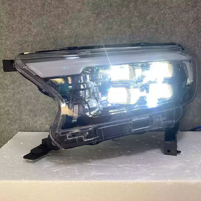 Ford Ranger T7 T8 ไฟหน้าแบบ LED เต็มรูปแบบ 4 Len Projector วัสดุ ABS