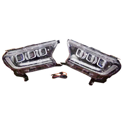 ไฟหน้า LED 3 เลนส์ Ford Ranger พร้อมสตรีมเมอร์ 0.13CBM Volume