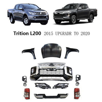 Custom Pick Up Car Front Bumper Grill Facelift Body Kit สำหรับ Mitsubishi Triton 2012-2019 อัพเกรดเป็น 2020