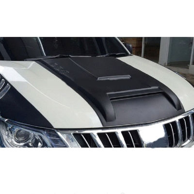 4x4 ABS Matte Black อุปกรณ์เสริมด้านหน้ากันชน Guard Hood Scoop เครื่องยนต์ Bonnet สำหรับ Mitsubishi Trition L200 2014 +