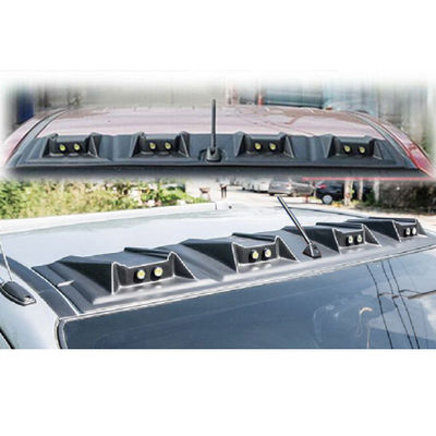 อุปกรณ์เสริมในรถยนต์ 4x4 พร้อมไฟ LED Matte Black ฝาครอบด้านบนด้านหน้าสปอยเลอร์หลังคารถ