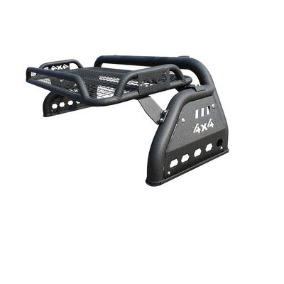 Universal 4x4 Barra Antivuelco รถบรรทุกโรลบาร์พร้อมกล่องหลังคากระเป๋าเดินทาง Black