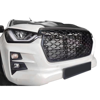 กระจังหน้ารถพลาสติก ABS สีดำกระจังหน้าสำหรับ Isuzu D-MAX 2021