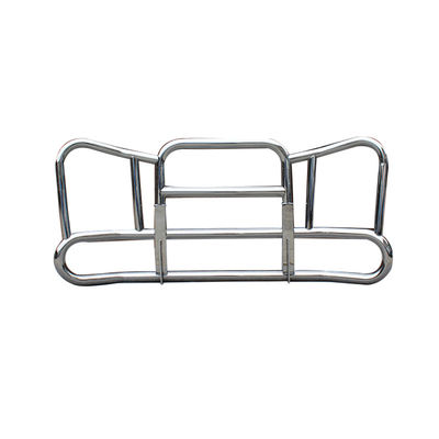 อะไหล่ตัวถังรถบรรทุกสแตนเลสสตีล 304 สุดหรู กันชนหน้า Deer Guard สำหรับ Cascadia For Volvo Kenworth
