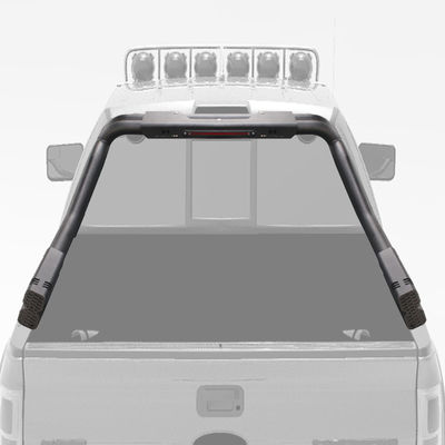 Off Road สีดํา สแตนเลส สปอร์ตสปอร์ต รอลล์บาร์ กับเบรค ไลท์ สําหรับ Hilux Navara Ranger