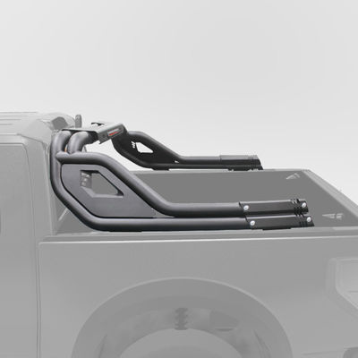 Off Road สีดํา สแตนเลส สปอร์ตสปอร์ต รอลล์บาร์ กับเบรค ไลท์ สําหรับ Hilux Navara Ranger